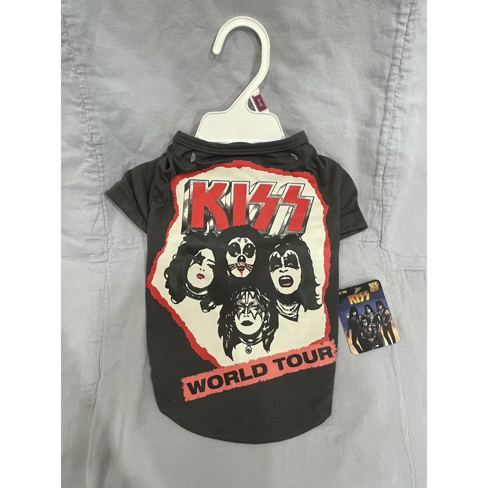 NEW World Tour - KISS - Pet Dog Animal T-Shirt Costume - Size XS